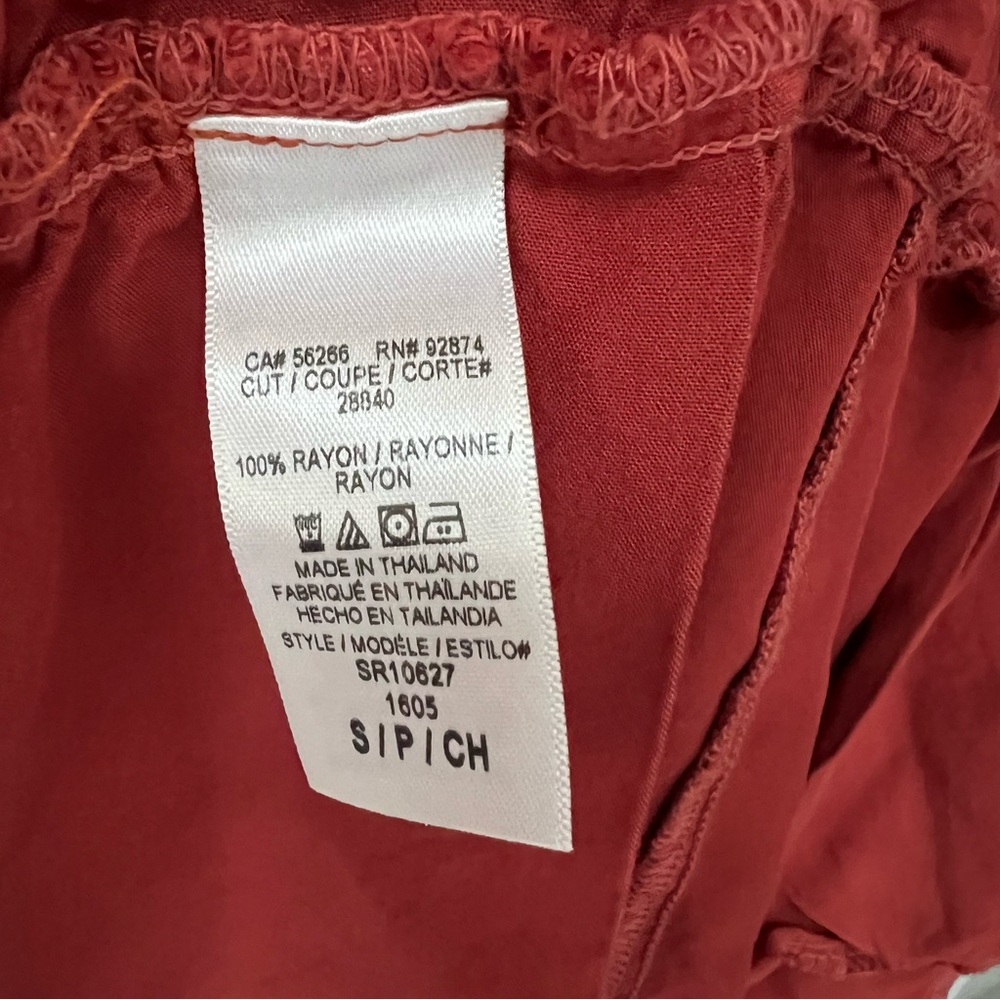 Splendid Rust Sleeveless Button Front Shorts Romp… - image 3